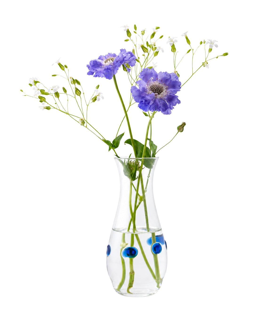 Cornflower Glass Vase