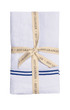 Double Piped Linen Napkins White and Blue Issy Granger Linen Drawer 