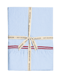 Blue Double Piped Linen Tablecloth Issy Granger 