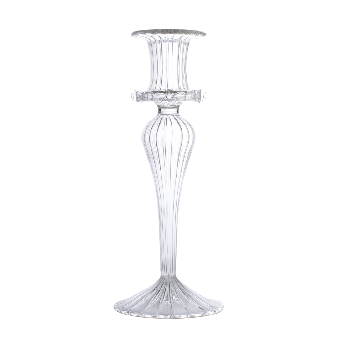 Esna Clear Glass Candle Holder Candlestick Issy Granger