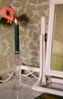 Esna Clear Glass Candle Holder Candlestick Issy Granger Dark Green Wax Candle Holder 