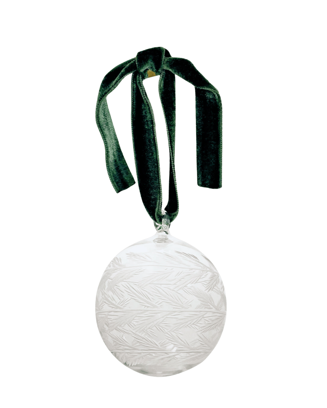  Etched Glass Christmas Bauble