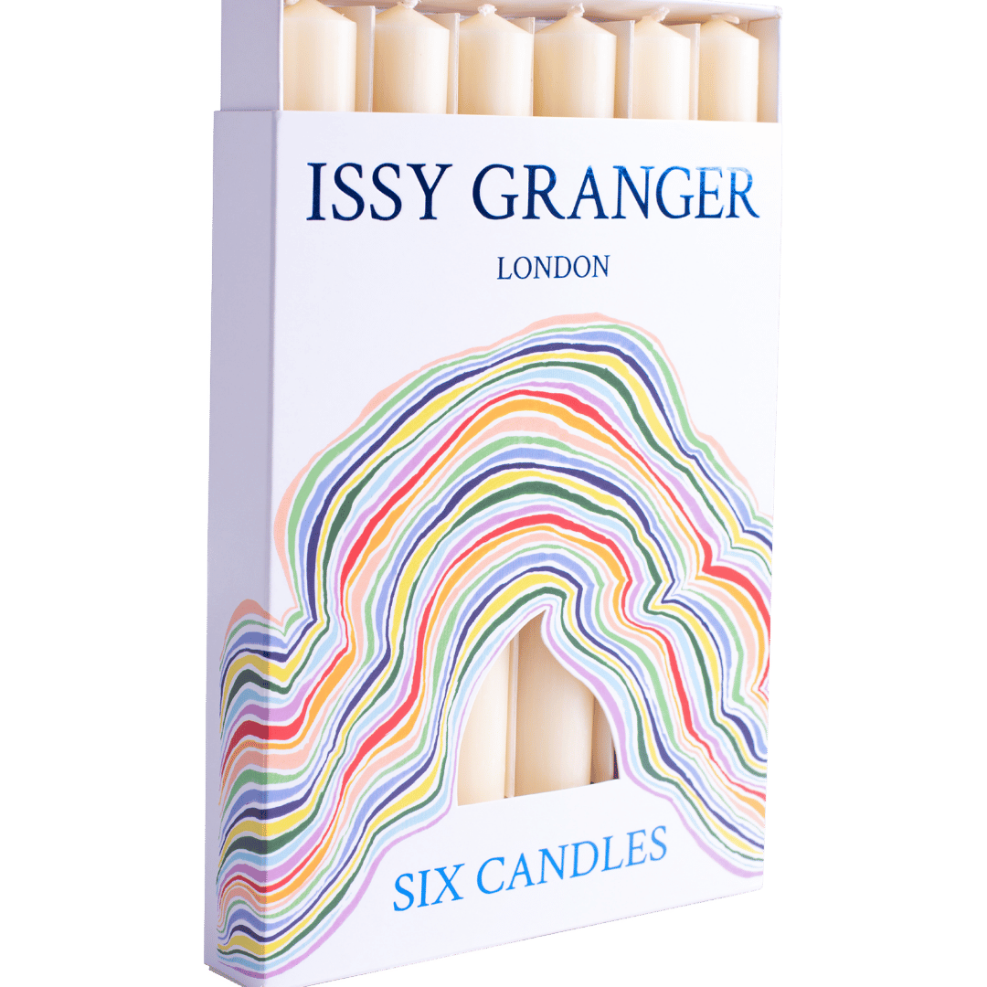 Foxglover Ivory Cream Wax Dinner Candles Issy Granger 