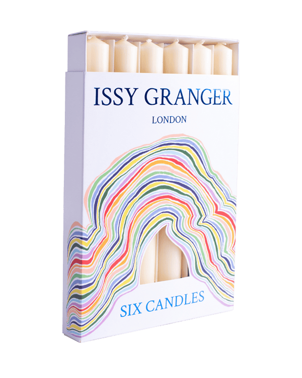 Foxglover Ivory Cream Wax Dinner Candles Issy Granger 