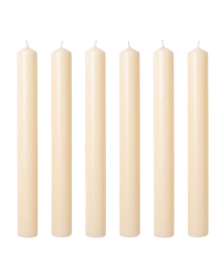 Foxglover Ivory Cream Wax Dinner Candles Issy Granger Box of Six 