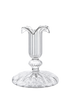 Frill Top Glass Candle Holder Issy Granger Clear Glass Candlestick 