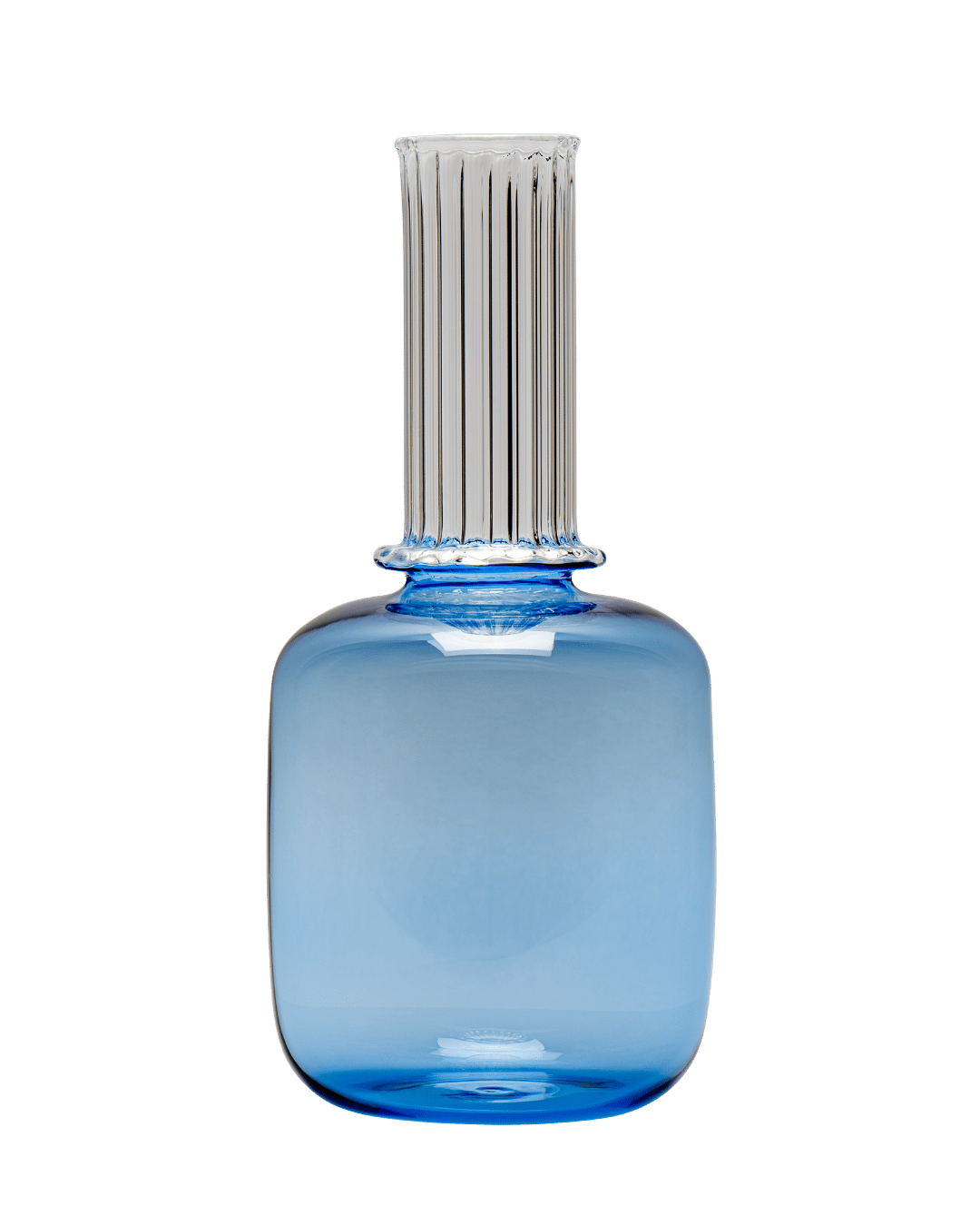 Glass Bedside Carafe and Water Tumbler Blue Issy Granger 