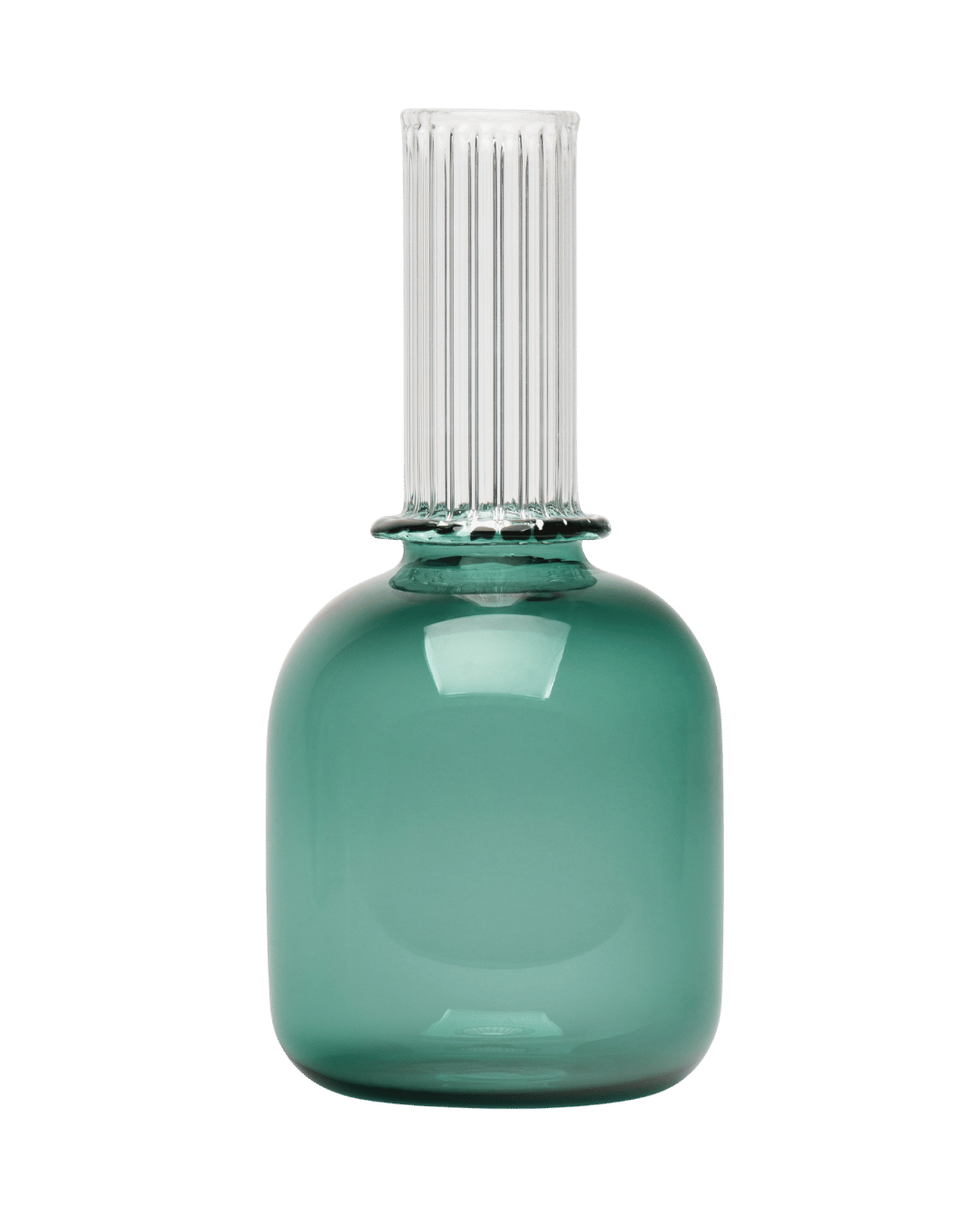 Glass Bedside Carafe and water tumbler teal Issy Granger 