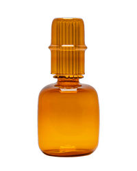 Glass Bedside Carafe and Water tumbler amber Issy Granger