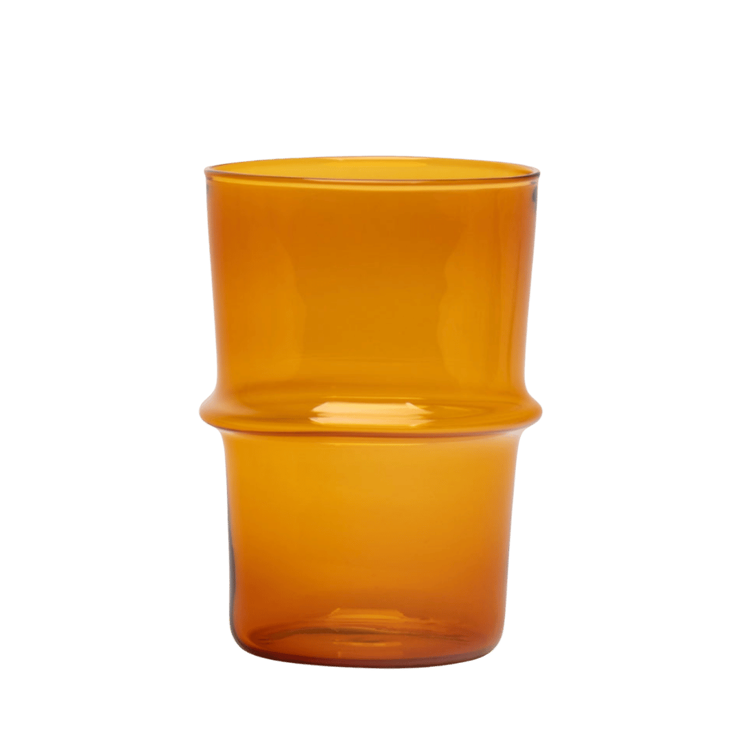 Glass Ridge Amber Glass Water Tumbler Issy Granger 