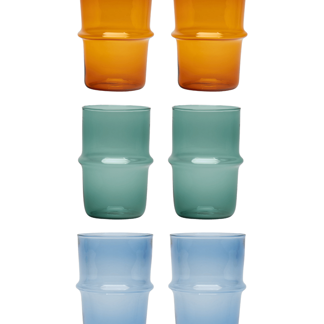 Glass Ridge Water Tumblers Set of Six Issy Granger 