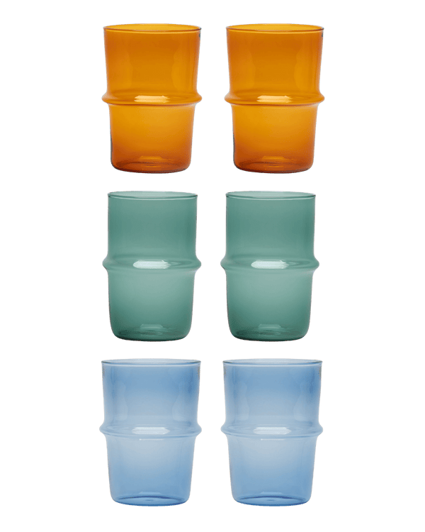 Glass Ridge Water Tumblers Set of Six Issy Granger 