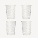 Green Swirl Tumbler - Set of Four