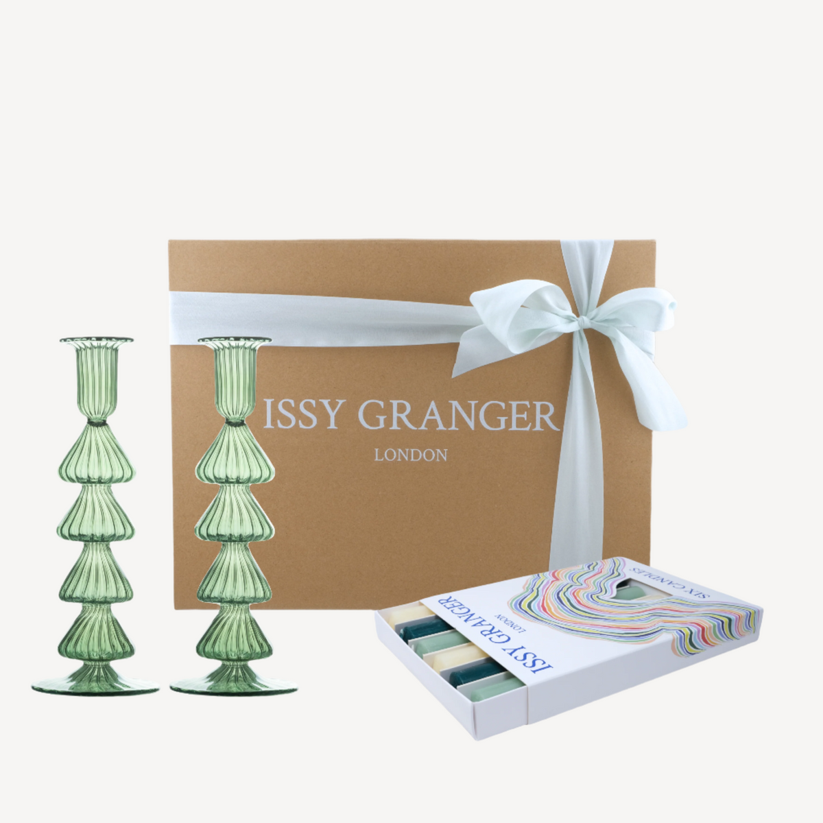Green Buto Candlelight Set Wedding Gift Set Housewarming Gift