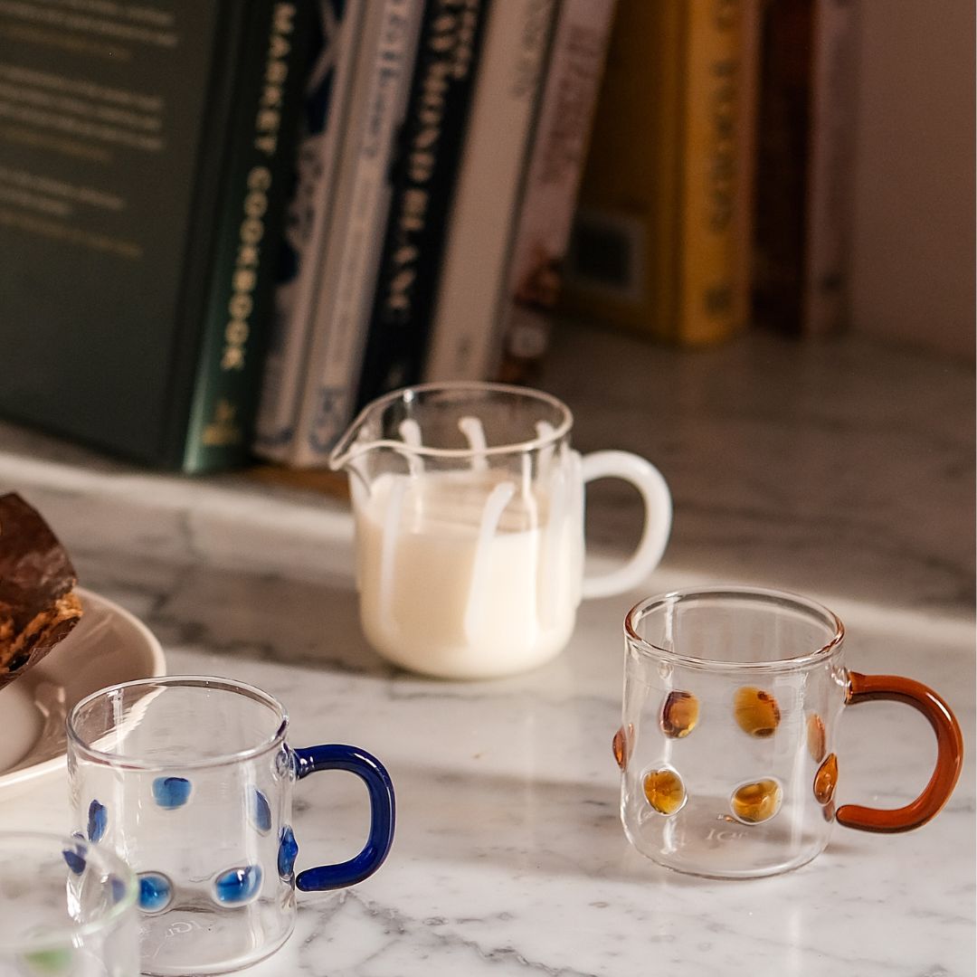 Handblown Glass 150ml Milk Jug