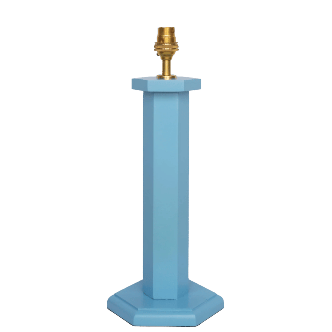 Hexagon Bedside Lamp Beaufort Blue Issy Granger 