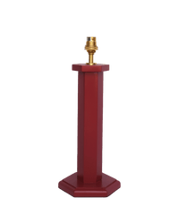 Hexagon Bedside Lamp Ruby Red Issy Granger 
