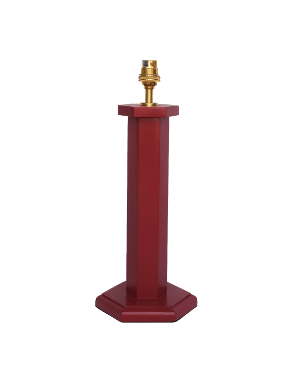 Hexagon Bedside Lamp Ruby Red Issy Granger 