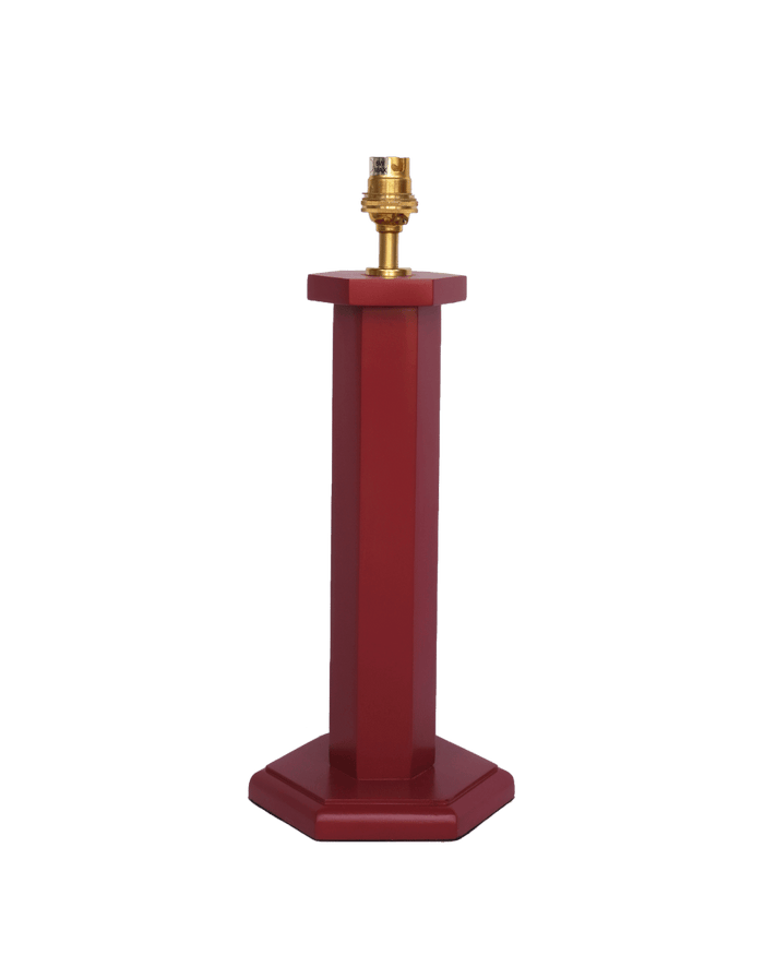 Hexagon Bedside Lamp Ruby Red Issy Granger 