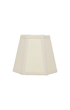Hexagon Linen Lampshade Cream Trim Candle Clip Shade Issy Granger 
