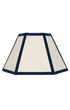 Hexagon Linen Lampshade Navy Trim Issy Granger Small Lampshade
