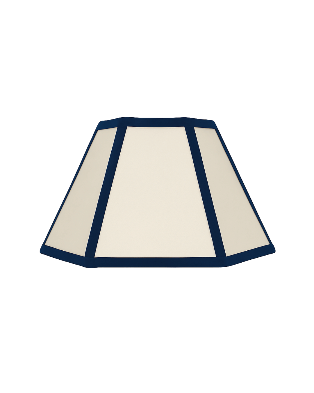 Hexagon Linen Lampshade Navy Trim Issy Granger Small Lampshade