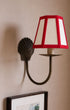 Hexagon Red Trim Candle Clip Lamshade Issy Granger 