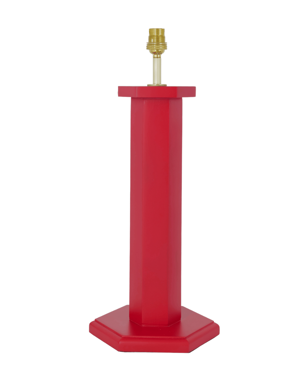Hexagon Table Lamp August Red Issy Granger 