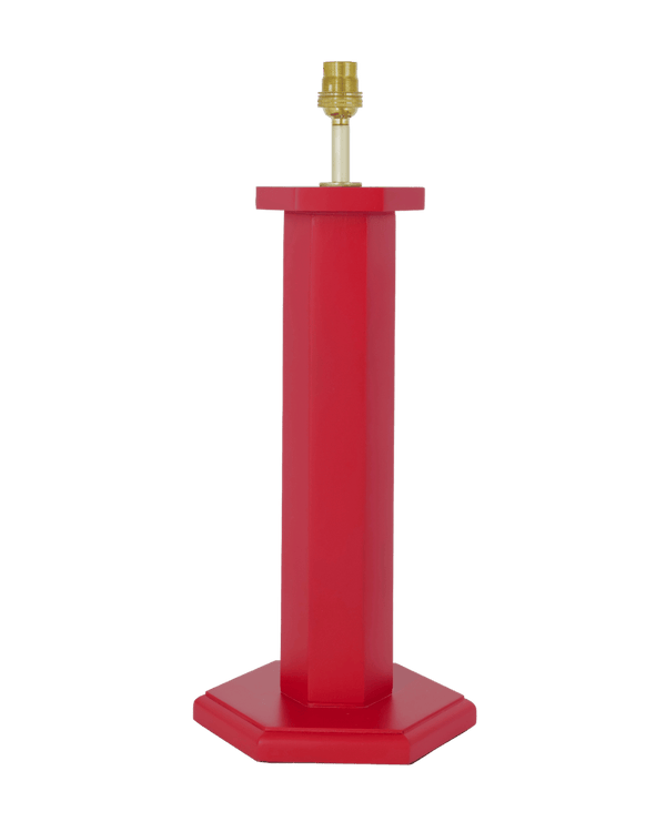 Hexagon Table Lamp August Red Issy Granger 