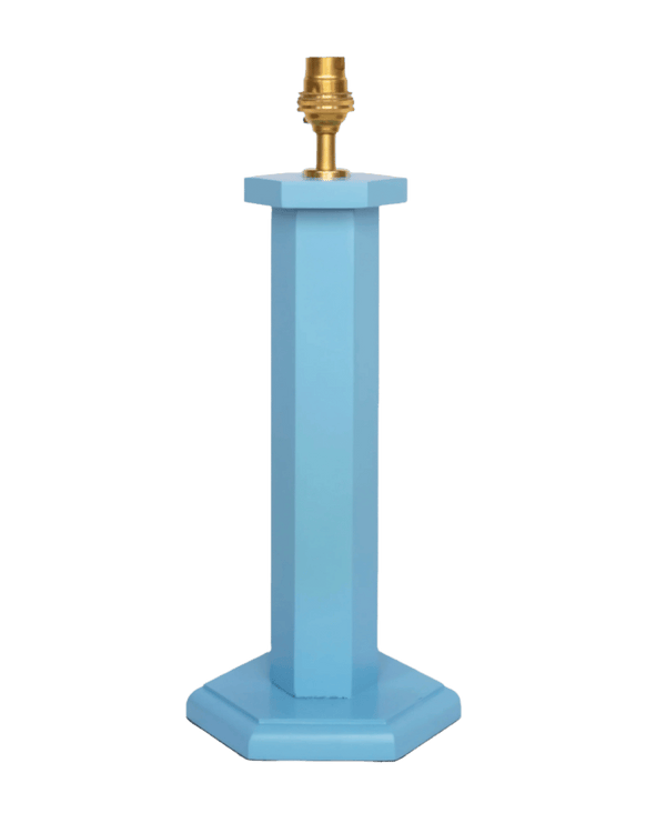 Hexagon Table Lamp Beaufort Blue Issy Granger 