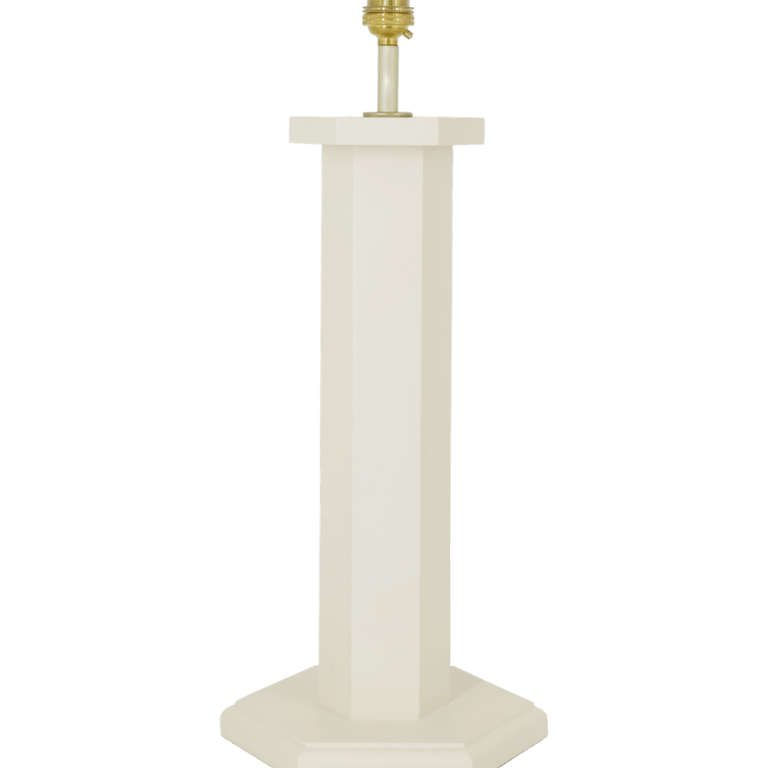 Hexagon Table Lamp Oyster White Issy Granger 
