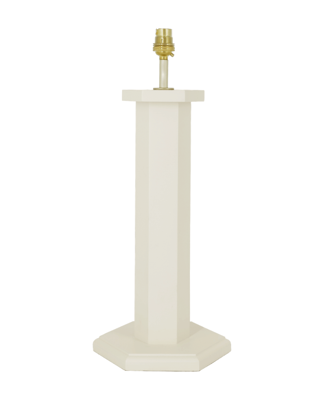 Hexagon Table Lamp Oyster White Issy Granger 