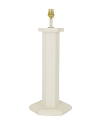 Hexagon Table Lamp Oyster White Issy Granger 