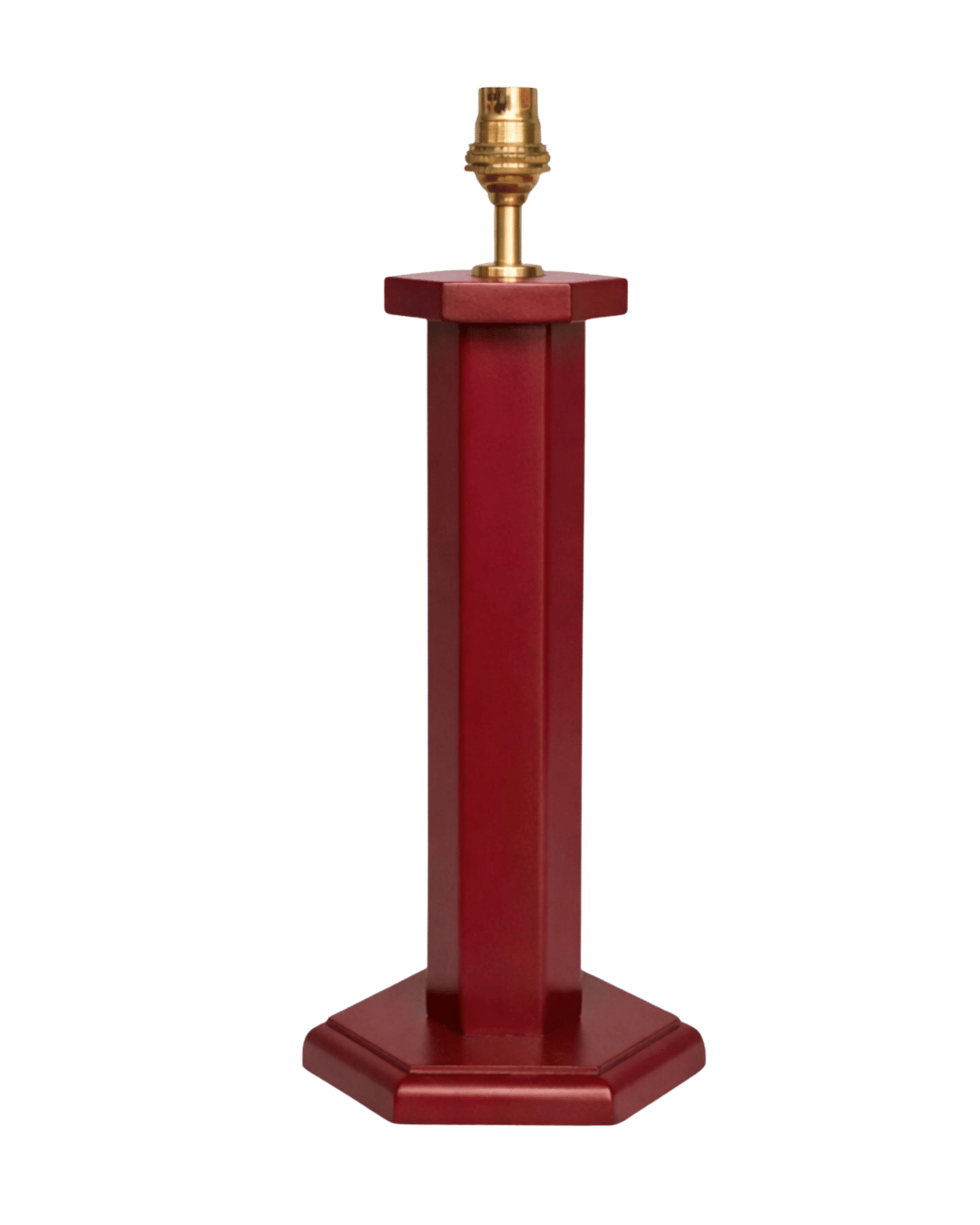 Hexagon Table Lamp Ruby Red Issy Granger