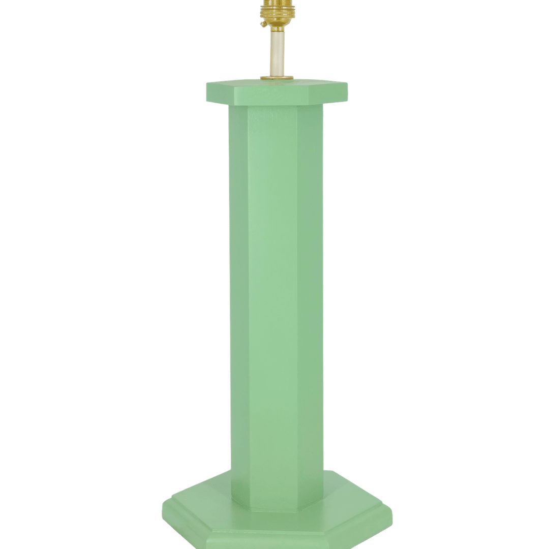 Hexagon Table Lamp Turtle Green Issy Granger 