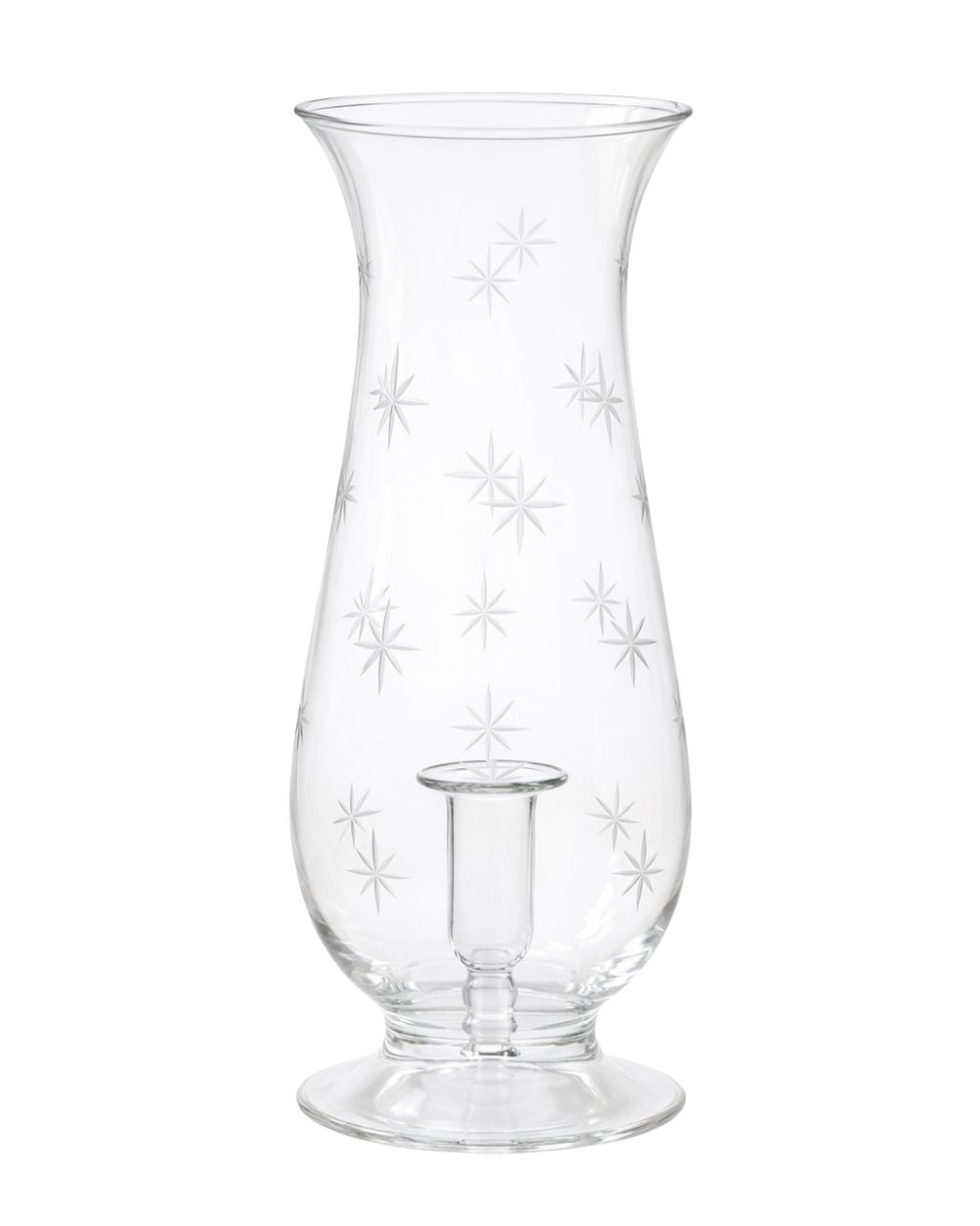 【レア限定品】 peak ASTERISK CANDLE GLASS L Celestial Glass Hurricane Lantern | Hand-Etched Star Candle Holder