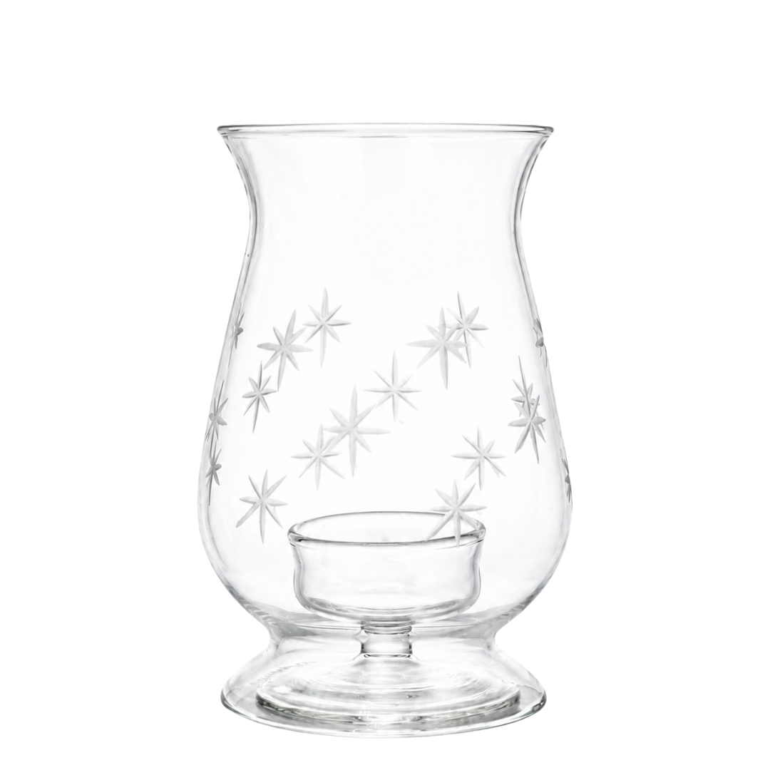 Celestial Glass Tealight Lantern - Stars