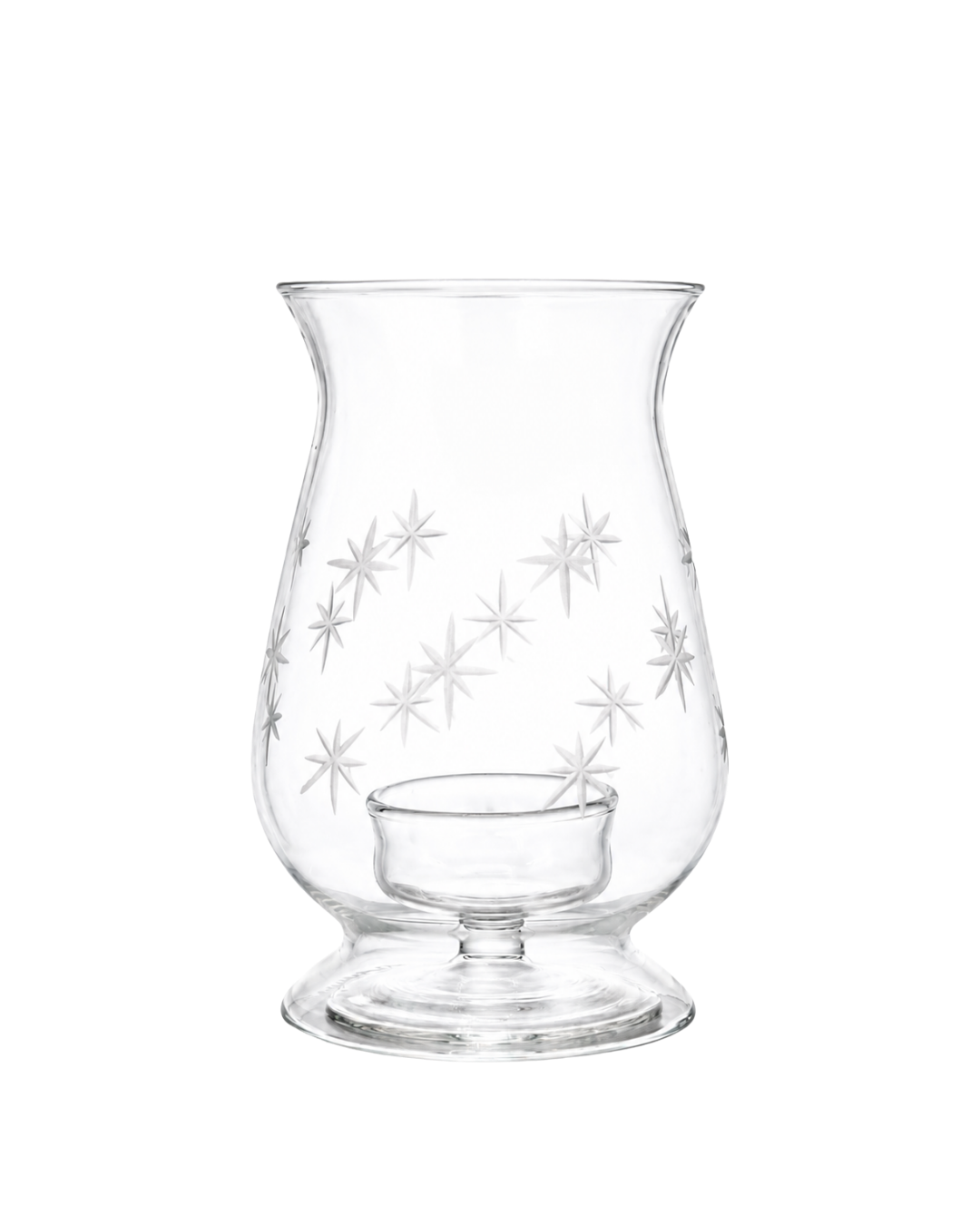 Celestial Glass Tealight Lantern - Stars