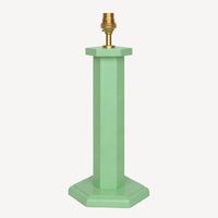 Hexagon Bedside Lamp - Turtle Green