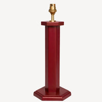 Hexagon Table Lamp - Ruby Red (US)