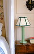 Issy Granger Green Wooden Hexagon Bedside Lamp