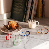 Set of Four 4oz Handblown Glass Espresso Cups