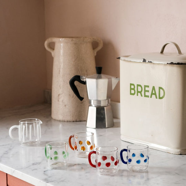 Set of Four 4oz Handblown Glass Espresso Cups