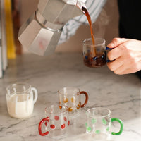 Set of Four 4oz Handblown Glass Espresso Cups