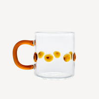 4oz Handblown Glass Espresso Cup - Amber