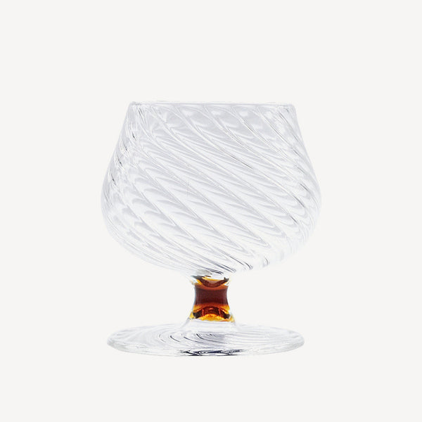 Issy Granger Amber Spiral Brandy G&T Glass