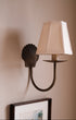 Hexagon Cream Linen Candle Clip Lampshade 