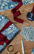 Issy Granger Blue Marbled Wrapping Set