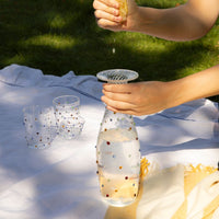 Issy Granger Multi Coloured Dotty Glass Carafe Jug