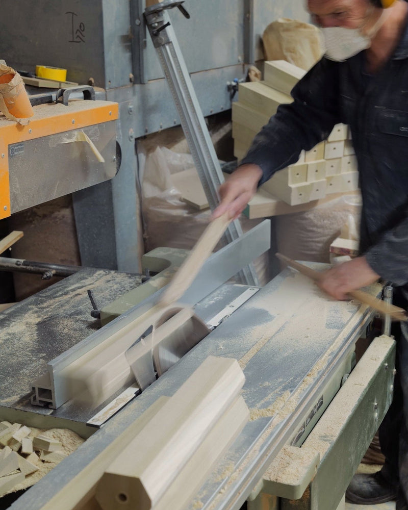 Issy Granger Wooden Lamp Production